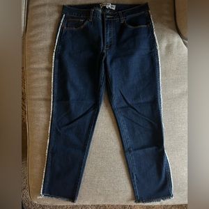 Rhythm & Rose Dark Wash Skinny Capri Jeans